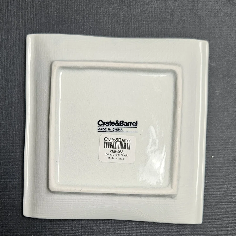 Crate & Barrel Kiri Square Small Plate